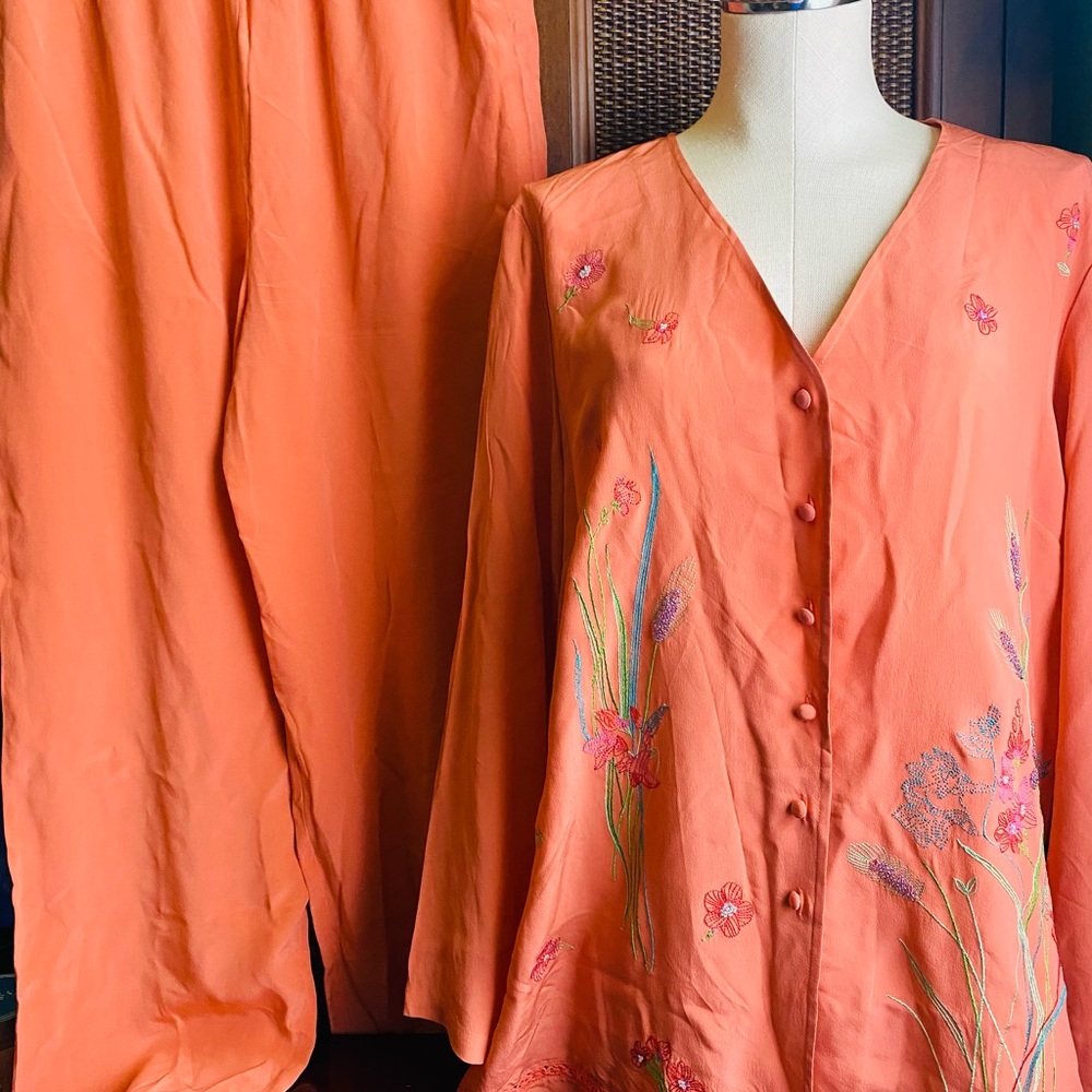 Diane Von Furstenberg Coral Embroidery